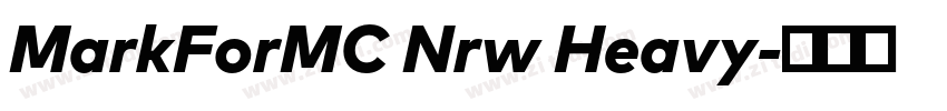 MarkForMC Nrw Heavy字体转换